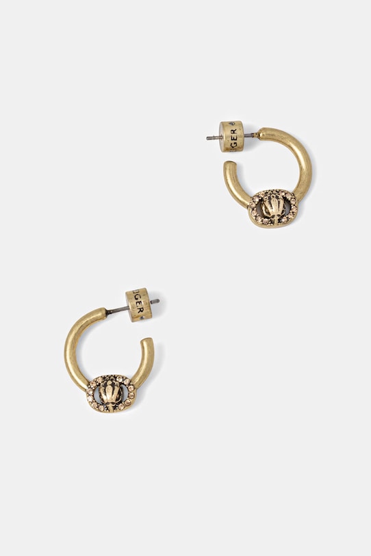 Kurt Geiger London kolczyki damskie metalowe cyrkoniowe złoty 5621561429