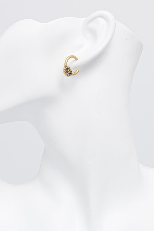 Akcesoria Kurt Geiger London kolczyki damskie metalowe cyrkoniowe 5621561429 złoty