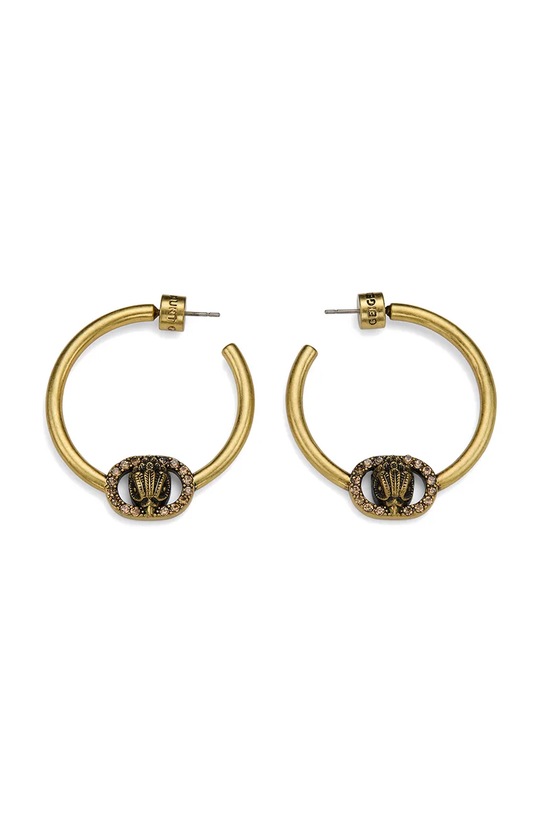 Kurt Geiger London kolczyki damskie metalowe z cyrkonią złoty 5621661429