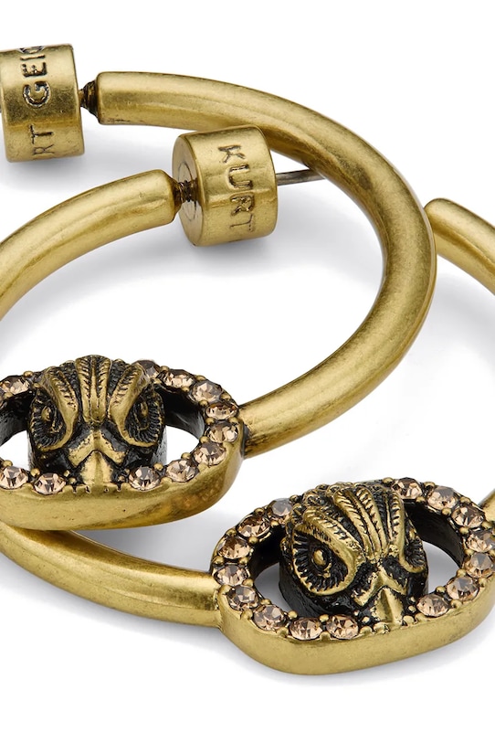 Kurt Geiger London kolczyki damskie metalowe z cyrkonią 5621661429 złoty SS26