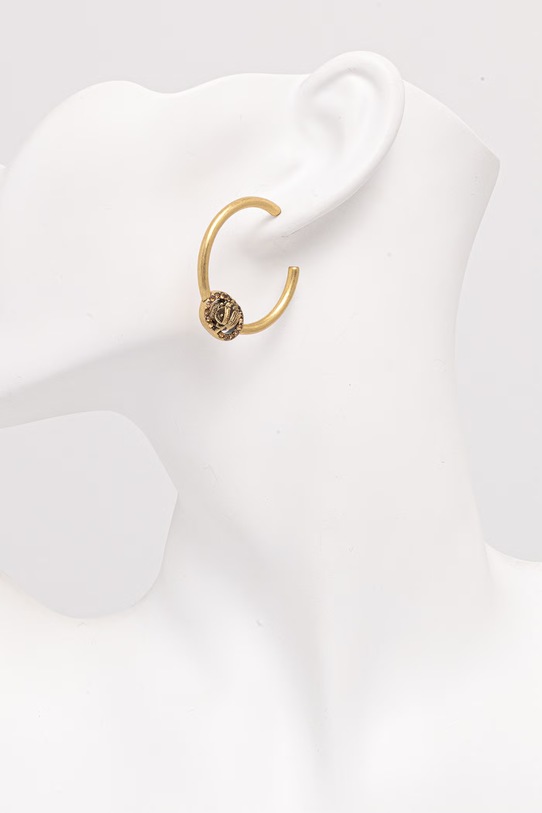 Akcesoria Kurt Geiger London kolczyki damskie metalowe z cyrkonią 5621661429 złoty