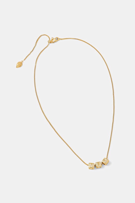 Kurt Geiger London naszyjnik damski metalowy z cyrkonią złoty 5620361429