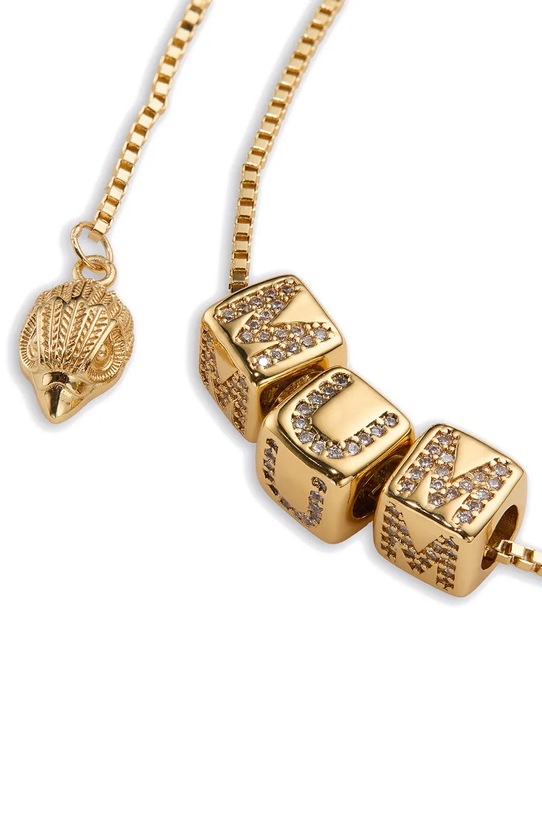 Kurt Geiger London naszyjnik damski metalowy z cyrkonią 5620361429 złoty SS26