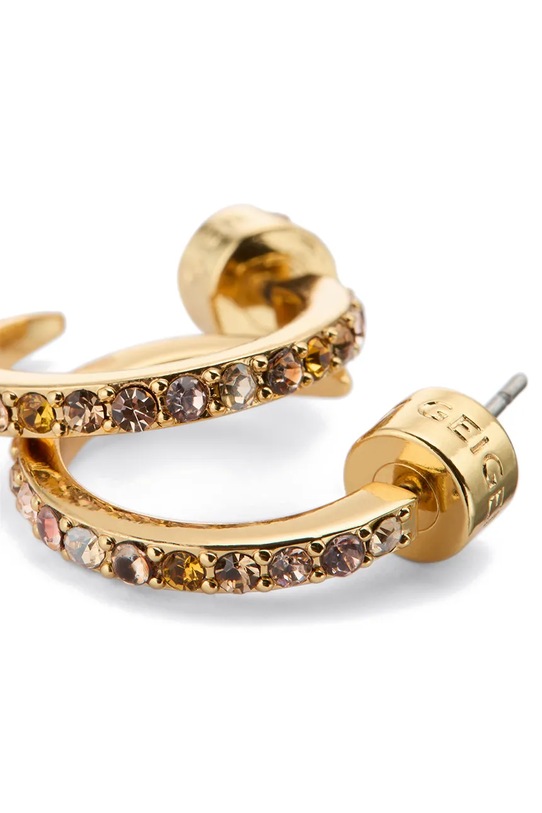 Kurt Geiger London kolczyki damskie metalowe z cyrkonią 5620966429 złoty SS26