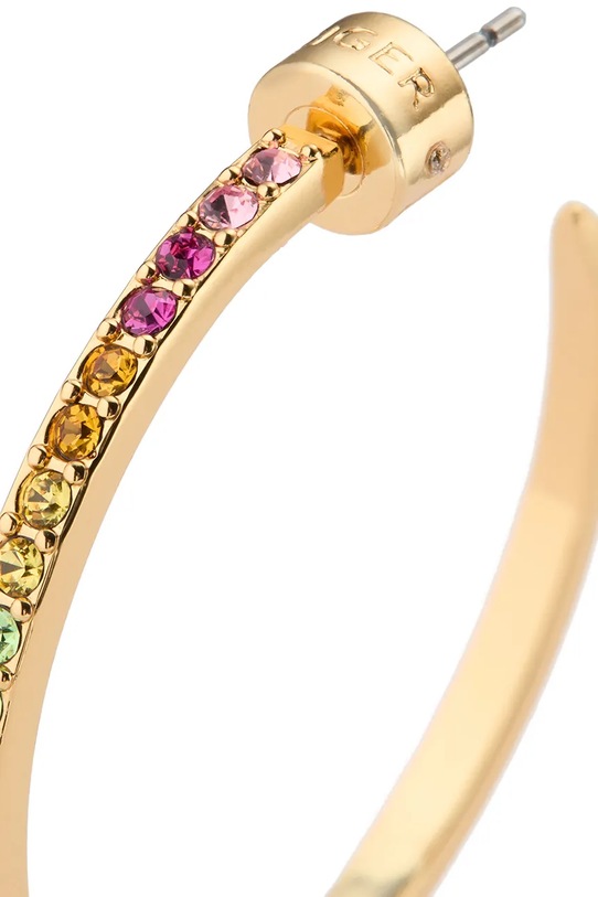 Kurt Geiger London kolczyki damskie metalowe z cyrkonią 5621369429 złoty SS26