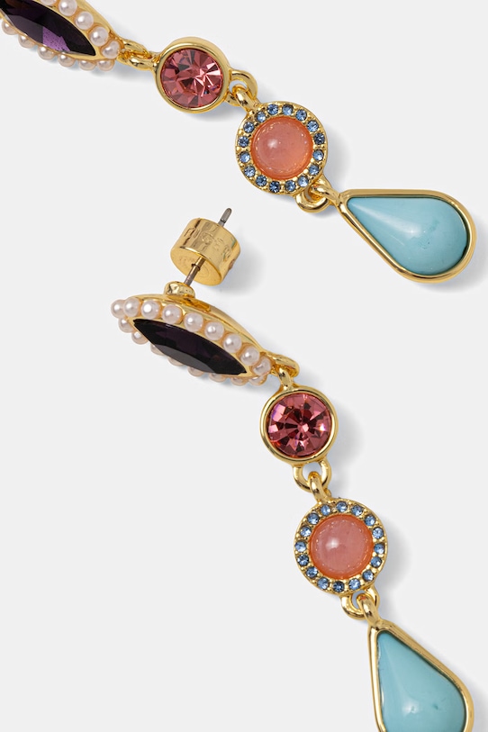 Kurt Geiger London kolczyki damskie metalowe z cyrkonią 5622969429 złoty SS26