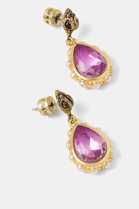 Kurt Geiger London kolczyki damskie metalowe z cyrkonią 5623190429 złoty SS26