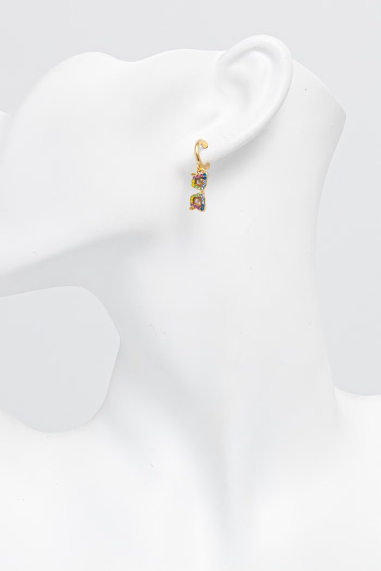 Akcesoria Kurt Geiger London kolczyki damskie metalowe z cyrkonią 5624361429 złoty