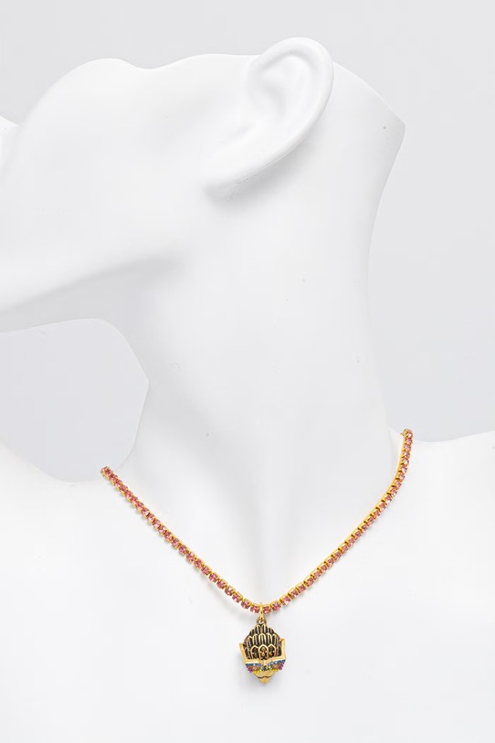 Akcesoria Kurt Geiger London naszyjnik damski z cyrkonią 5625298429 złoty