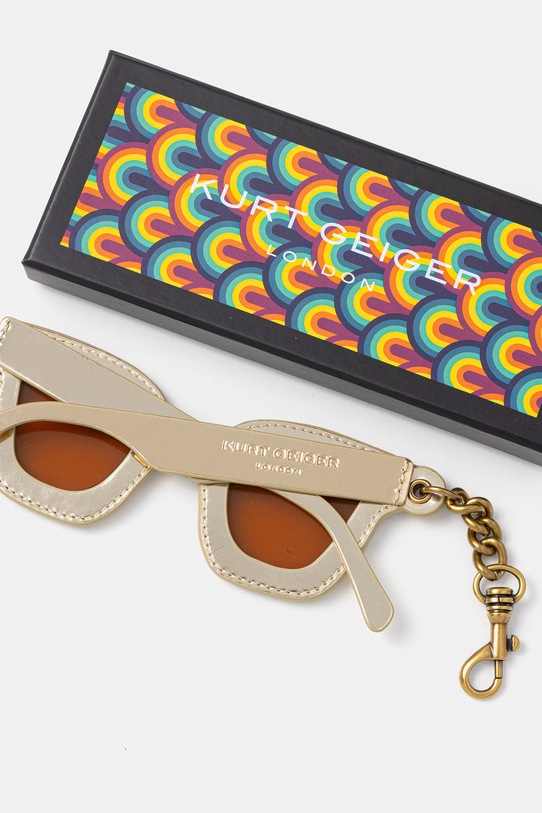 Kurt Geiger London brelok damski z cyrkonią 5588269979 beżowy SS26