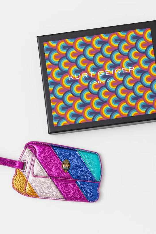 Akcesoria Kurt Geiger London zawieszka do bagażu damska Kensington 5606669979 różowy