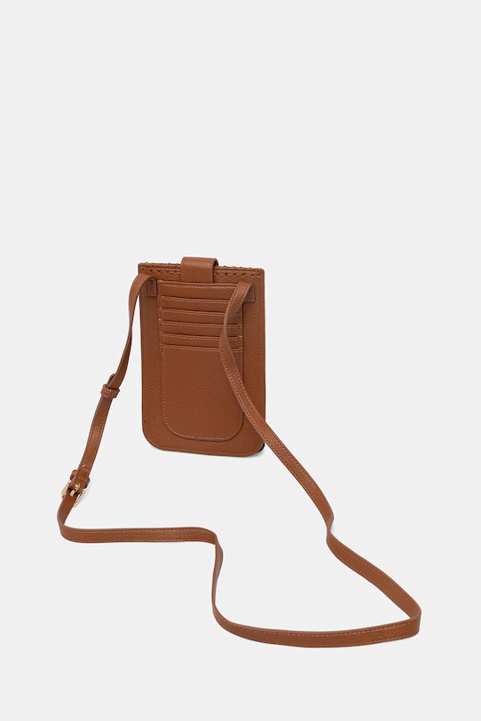 Akcesoria Valentino Bags pokrowiec na telefon damski z imitacji skóry ALEKSANDRA VPS9W982 brązowy