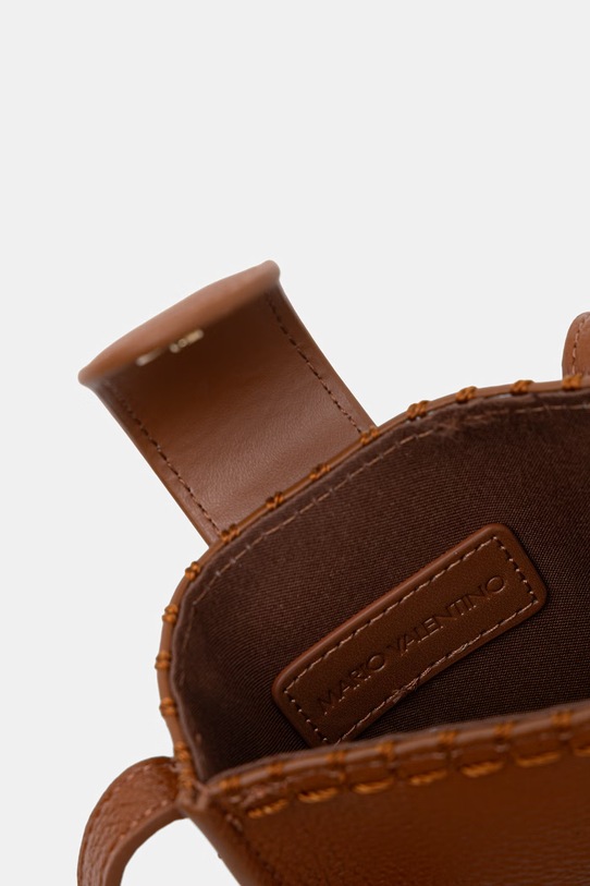 Valentino Bags pokrowiec na telefon damski z imitacji skóry ALEKSANDRA VPS9W982 brązowy