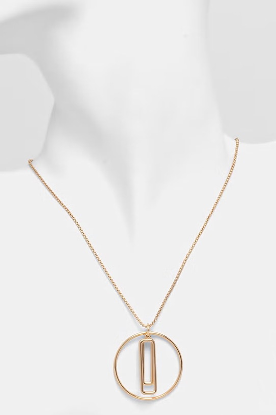 Dodaci DKNY ogrlica s privjeskom za žene metalna 04N00355 zlatna