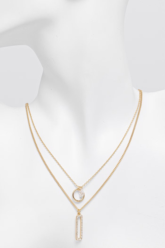 Akcesoria DKNY naszyjnik z zawieszką damski metalowy 04N00347 złoty