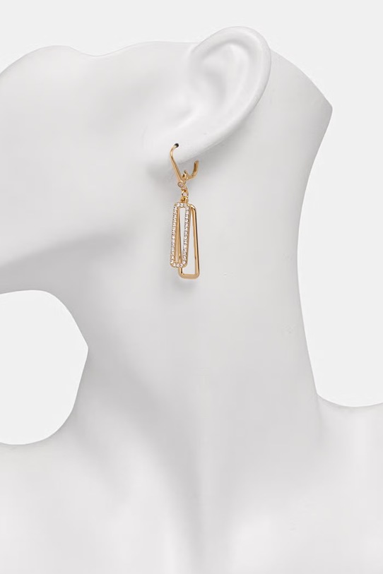 Akcesoria DKNY kolczyki damskie metalowe z cyrkonią 04G00910 złoty