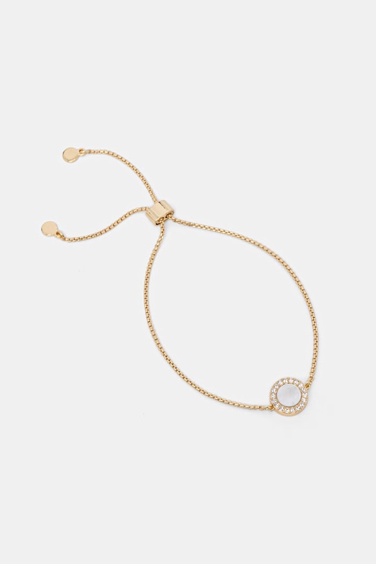 DKNY bransoletka damska metalowa złoty 04B00357