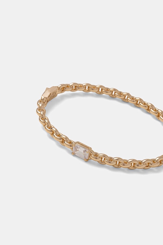 Lauren Ralph Lauren bransoletka damska metalowa z cyrkonią 14B00679 złoty SS26