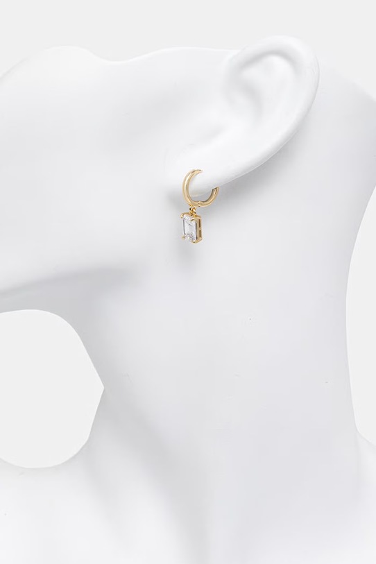 Akcesoria Lauren Ralph Lauren kolczyki damskie metalowe z cyrkonią 14G01416 złoty