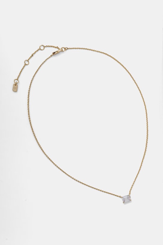 Lauren Ralph Lauren naszyjnik damski metalowy z cyrkonią złoty 14N00795