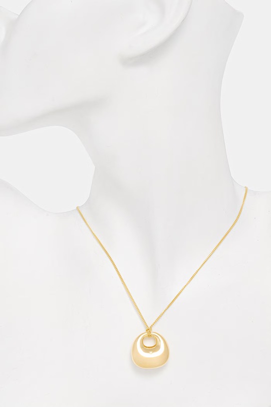 Akcesoria Tom Wood Bao naszyjnik z zawieszką ze srebra pozłacanego damski 101301 złoty