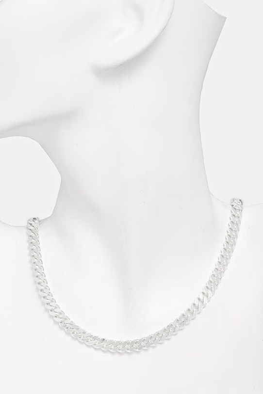 Doplňky HATTON LABS CLASSIC CUBAN CHAIN L řetízek stříbrný dámský HL.W4.385.SL.S18 stříbrná