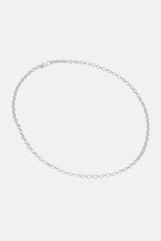 HATTON LABS DIAMOND CUT BELCHER CHAIN M κολιέ ασημένιο γυναικείο ασημί HL.W4.396.SL.S20