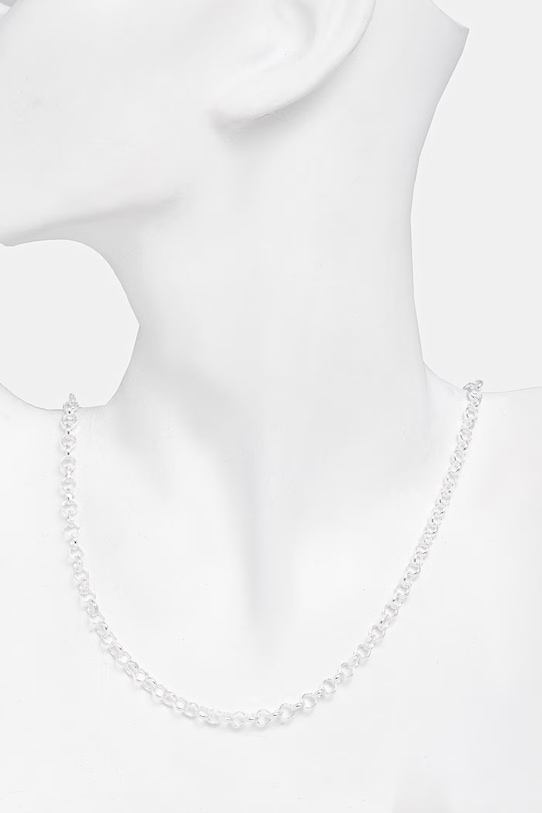 Dodaci HATTON LABS DIAMOND CUT BELCHER CHAIN M ogrlica srebrna za žene HL.W4.396.SL.S20 srebrna