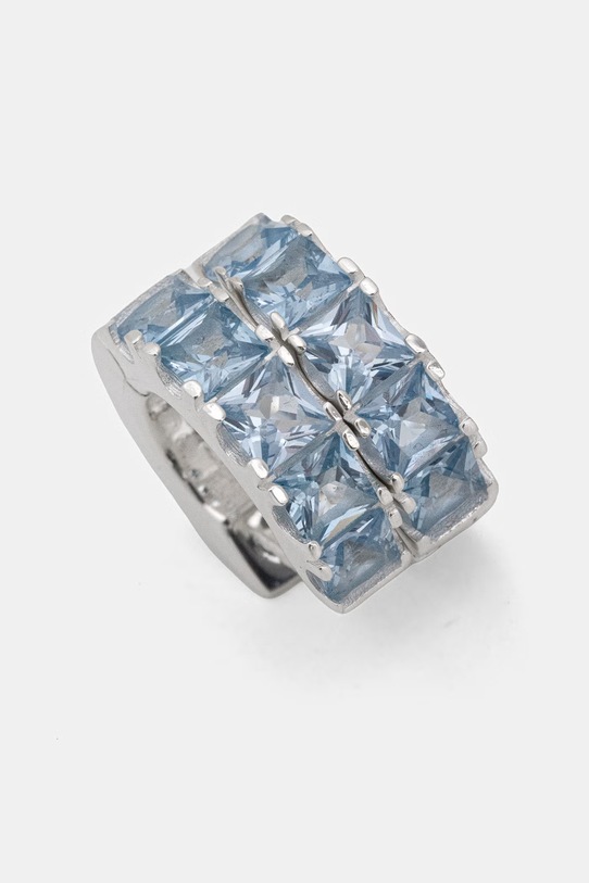 Akcesoria HATTON LABS FACET HOOP EARRINGS kolczyki srebrne HL.W4.642.08.O/S srebrny