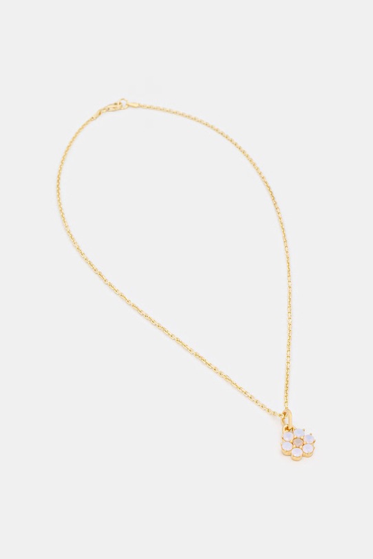 HATTON LABS DAISY PENDANT naszyjnik z zawieszką ze srebra damski złoty HL.S5.169.19.S18