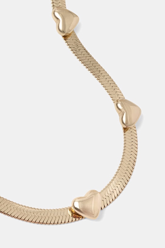 Dodatki Liu Jo zapestnica ženska kovinska brez kamna LJ3187 zlata