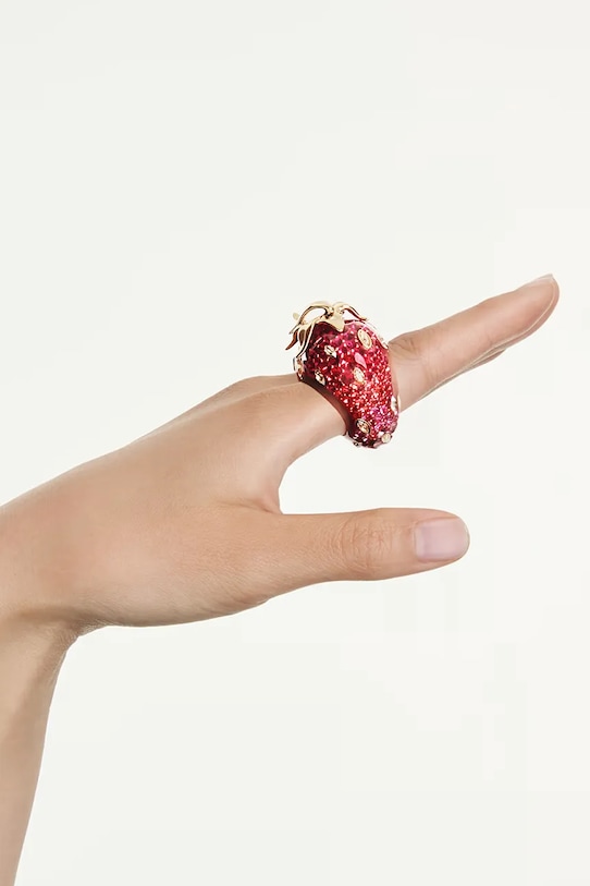 Swarovski кольцо для женщин позолоченное кристалл Swarovski IDYLLIA 5744916 красный