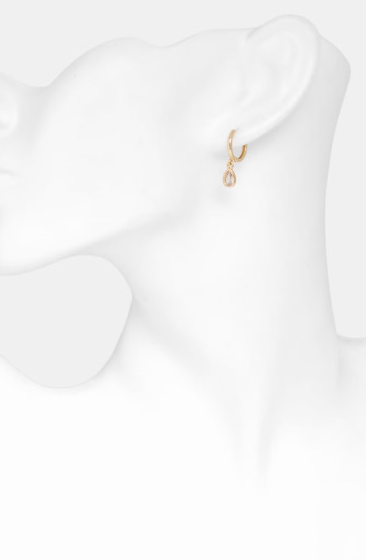 Akcesoria Aldo komplet kolczyków damskich pozłacanych z cyrkonią SHANNAA 3-pack SHANNAA.972 złoty