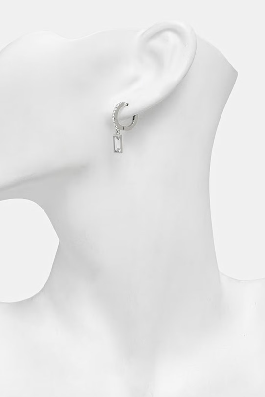 Dodatki Lauren Ralph Lauren uhani ženski iz kovine s kubičnim cirkonijem ELYSE 14G01459 srebrna