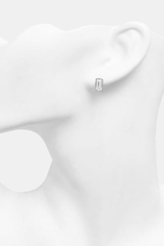 Dodatki Lauren Ralph Lauren uhani ženski iz kovine s kubičnim cirkonijem ELYSE 14G01438 srebrna