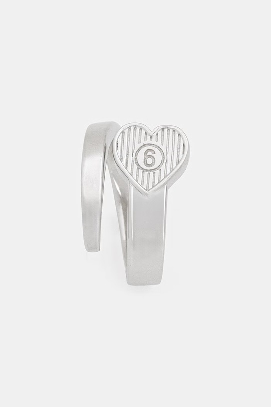 Akcesoria MM6 Maison Margiela pierścionek damski mosiężny SM7UQ0120.P9160 srebrny