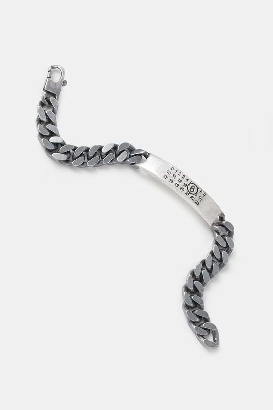 MM6 Maison Margiela bransoletka mosiężna damska SM6UY0049.SV0235.954 srebrny SS26