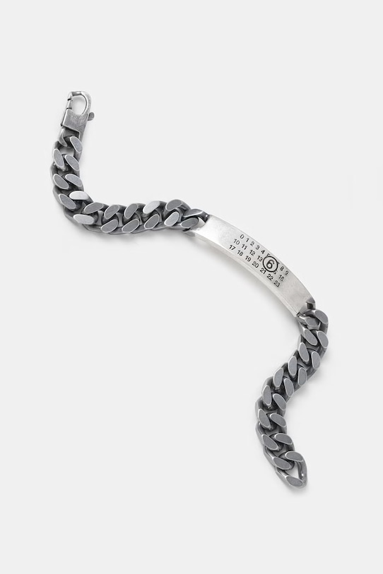 MM6 Maison Margiela bransoletka mosiężna damska SM6UY0049.SV0235.954 srebrny SS26