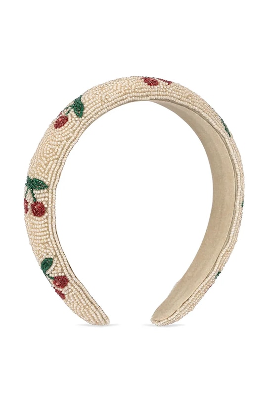 Konges Sløjd opaska do włosów dziecięca BEADED HAIRBRACE KS104219.PreSpring beżowy SS26