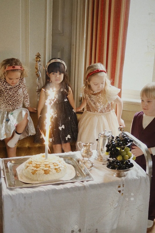 Konges Sløjd opaska do włosów dziecięca BEADED HAIRBRACE KS104219.PreSpring różowy