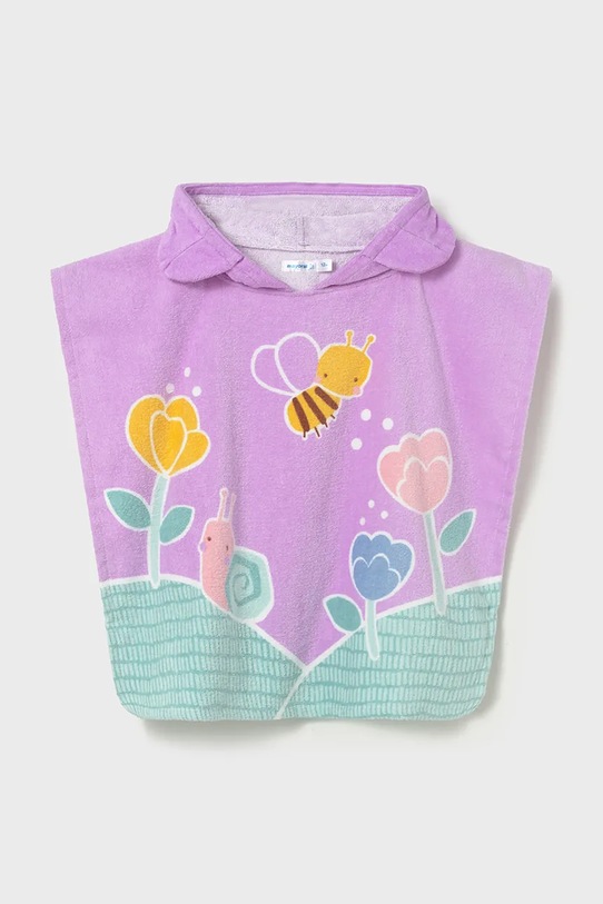 Mayoral ręcznik z kapturem dziecięcy fioletowy 10165.4P.Baby.PPY2