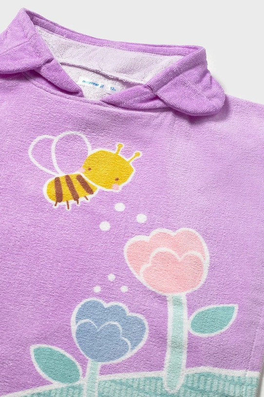 Dziewczynka Mayoral ręcznik z kapturem dziecięcy 10165.4P.Baby.PPY2 fioletowy