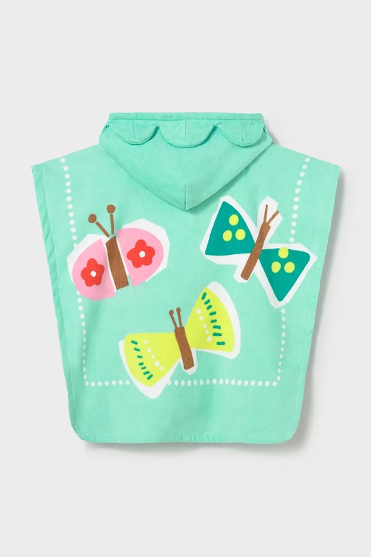 Mayoral ręcznik z kapturem dziecięcy 10165.4P.Baby.PPY2 turkusowy SS26
