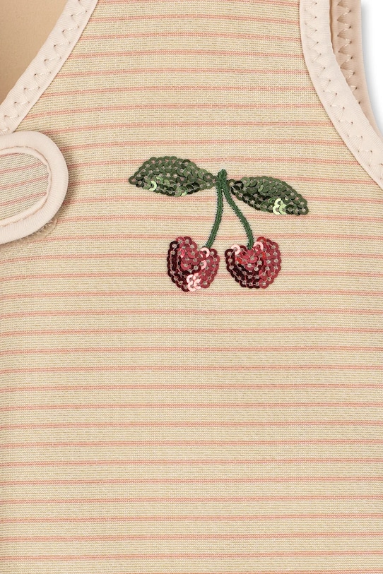 Dziewczynka Konges Sløjd kamizelka do pływania dziecięca CHERRY SWIM VEST KS104726.PPY2 beżowy