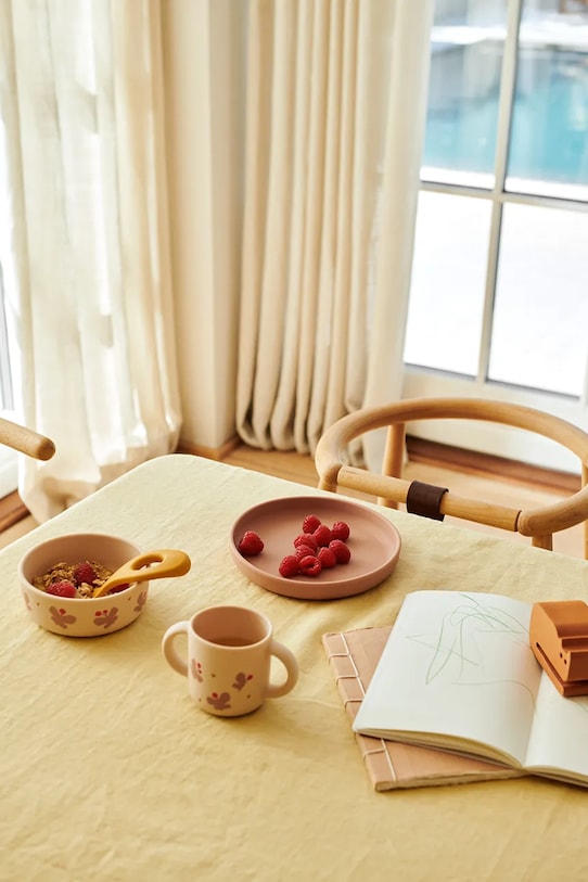 Liewood gyerek étkészlet Vivi Printed Tableware Set rózsaszín LW15135.G.PPY2