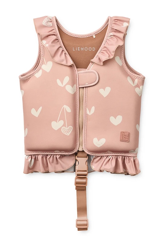 Liewood kamizelka do pływania Dove Swim Vest w Frill różowy LW20501.PPY2