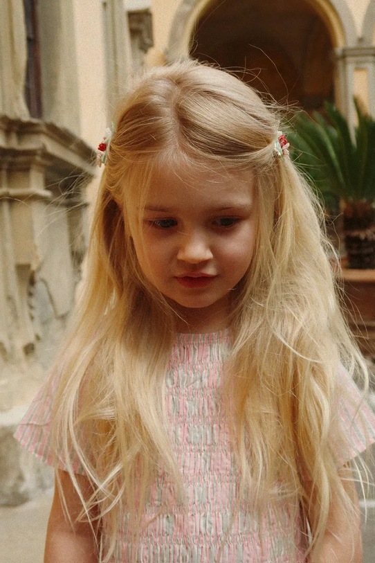 Konges Sløjd spinki do włosów dziecięce 2 PACK FLOWER FIELD HAIR CLIPS 2-pack multicolor KS104586.PPY2