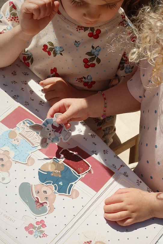 Konges Sløjd collana e braccialetto per bambini FLOWER FIELD NECKLACE AND BRACELET SET KS104818.PPY2 multicolore