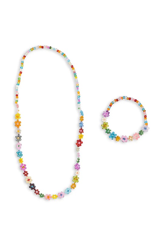 Konges Sløjd collana e braccialetto per bambini FLOWER FIELD NECKLACE AND BRACELET SET KS104818.PPY2 multicolore SS26