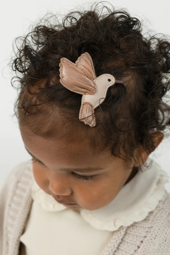 Donsje spinka do włosów dziecięca Zaza Sky Hairclip Hummingbird beżowy 6003015